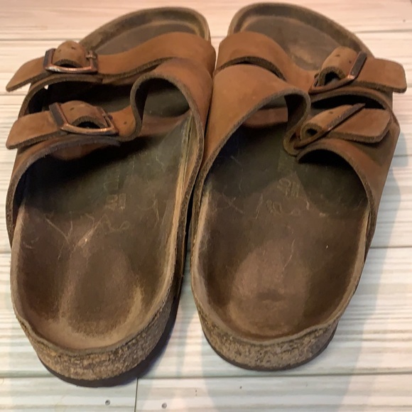 Birkenstock Arizona Brown Strap Sandals Sz 40 9 - Picture 4 of 9